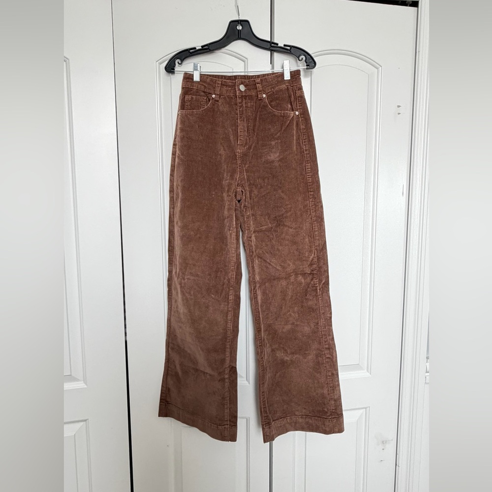 SHEIN Brown Corduroy Pants